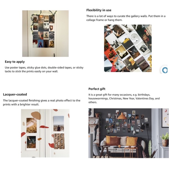 NEW Photo Wall Double-Sided Collage Kit on Different Themes Lacquer Coated Print - Picture 9 of 14